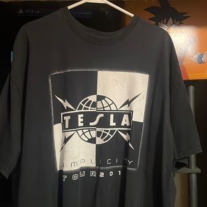 Tesla simplicity tour 2015 mens shirt. 2xl